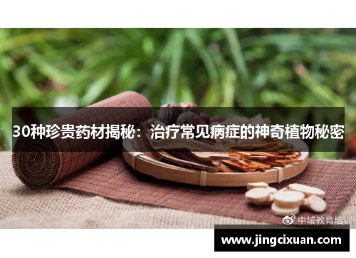 30种珍贵药材揭秘：治疗常见病症的神奇植物秘密